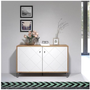 trendteam Sideboard Touch, Fräsungen in Rautenoptik