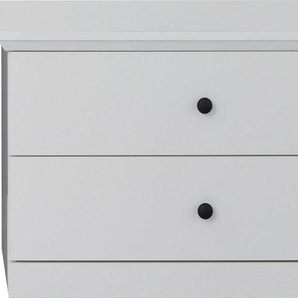 Sitzbank TRENDTEAM Baxter Sitzbänke Gr. B/H/T: 81 cm x 49 cm x 41 cm, weiß Garderobenbank Hocker, Bänke Truhen Sitzbänke zeitloser Landhausstil, mit Vollauszug