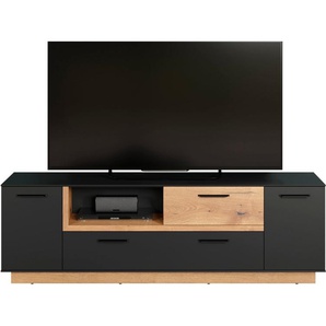 INOSIGN TV-Bank Premont (1 St), ca. 187 cm breit, zweifarbiger TV-Schrank, moderne Eiche, stehend