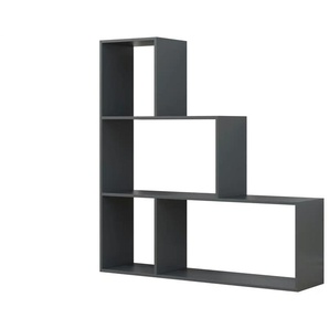 Treppenregal - grau - Materialmix - 117 cm - 123 cm | Möbel Kraft