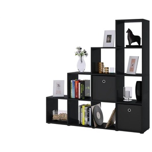 Treppenregal - mehrfarbig - Materialmix - 142,5 cm - 138,5 cm - cm 29,0 | Möbel Kraft