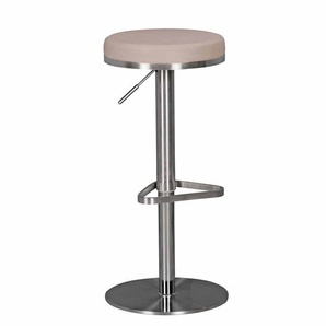 Tresenhocker in Taupe rund