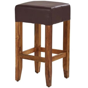 Tresenhocker Massivholz - holzfarben - Materialmix - 38 cm - 67 cm - cm 38,0 | Möbel Kraft