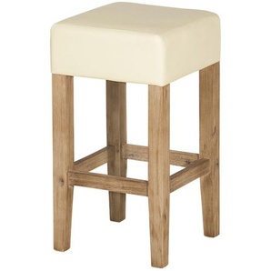 Tresenhocker aus massivem Akazienholz Sahara ¦ holzfarben ¦ Maße (cm): B: 35 H: 67 T: 35.0