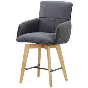 Tresenstuhl  Siesta ¦ grau ¦ Maße (cm): B: 64 H: 102 T: 64.0