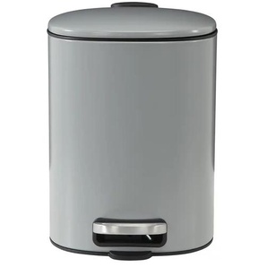 Treteimer eckig - grau - Materialmix - 25,2 cm - 27 cm - cm 20,0 | Möbel Kraft