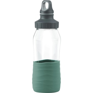 Trinkflasche EMSA Drink2Go Trinkflaschen Gr. 500 ml, grün (petrol grün) Trinkflaschen Schraubverschluss, dichthygienischrein, Silikonmanschette, 500 ml