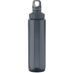 Trinkflasche EMSA N30323 Drink2Go Tritan Eco Trinkflaschen Gr. 700 ml, grau Trinkflaschen Schraubverschluss, nachhaltig aus recyceltem Kunststoff, dicht, 700 ml