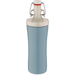 Trinkflasche KOZIOL PLOPP TO GO Trinkflaschen Gr. 425 ml, blau (nature flower blue) Trinkflaschen CO² neutral, Made in Germany. Biozirkulärer Kunststoff, 425 ml
