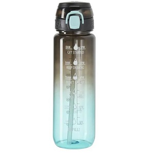 KHG Trinkflasche - schwarz - Kunststoff - 7 cm - 7 cm - cm 25,0 | Möbel Kraft