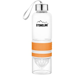 Trinkflasche STONELINE Trinkflaschen Gr. 550 ml, orange Trinkflasche Trinkflaschen herausnehmbarer Saftpressen-Aufsatz, 0,55 L