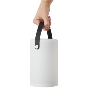 Akku-LED-Tischleuchte weiß   ¦ weiß ¦ Maße (cm): H: 21  Ø: 13