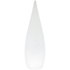 Trio Außentischleuchte weiß mit Fernbedienung `groß - weiß - Materialmix - 120 cm - [37.0] | Möbel Kraft