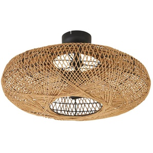 Trio Deckenleuchte 2-flammig Schirm aus Sisal - holzfarben - Materialmix - 28 cm - 52.0 | Möbel Kraft