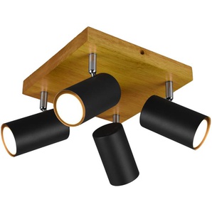 TRIO Deckenleuchte Marley 812400432 schwarz, 4 x GU10, max. je 35 W
