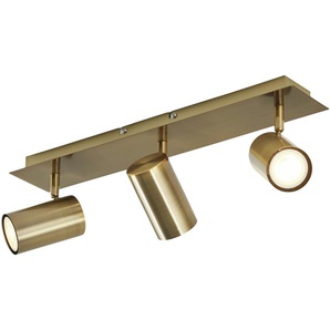 Trio Deckenstrahler  3-flammig  altmessing   ¦ gold ¦ Maße (cm): B: 48 H: 15 T: 9.0