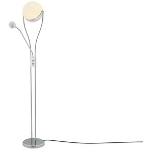 Trio LED-Deckenfluter 2-flammig chrom - silber - Materialmix - 180 cm - 25.0 | Möbel Kraft
