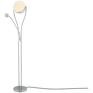 Trio LED-Deckenfluter, 2-flammig, chrom ¦ silber ¦ Maße (cm): H: 180  Ø: 25