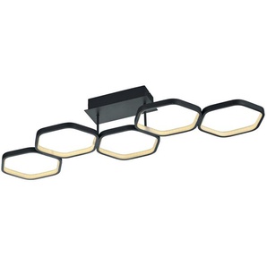 Trio LED-Deckenleuchte, 4-flammig, grau - grau - Materialmix - 90 cm - 15 cm - 30 cm | Möbel Kraft