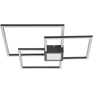 Trio LED-Deckenleuchte anthrazit - schwarz - Materialmix - 65 cm - 5 cm - 65 cm | Möbel Kraft