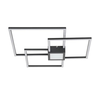 Trio LED-Deckenleuchte anthrazit   ¦ schwarz ¦ Maße (cm): B: 65 H: 5 T: 65.0