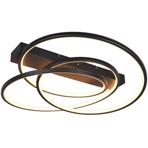 TRIO LED-Deckenleuchte Darvin 649110132 schwarz, 34 W, 4500 lm, CCT