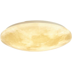 Trio LED-Deckenleuchte in Mondoptik `klein´   ¦ grau ¦ Maße (cm): H: 10  Ø: 40