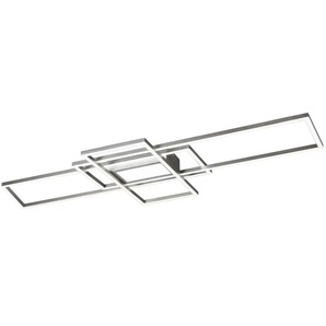 Trio LED-Deckenleuchte  Nickel-matt/silberfarben   ¦ grau ¦ Maße (cm): B: 105 H: 6,5 T: 42.0