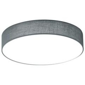 Trio LED-Deckenleuchte, Stoffschirm grau `klein` ¦ grau ¦ Maße (cm): B: 30 H: 9 T: 30