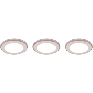 TRIO LED-Einbauleuchten-Set Argus 653610331 weiß, 4 W, 350 lm, 3000 K, 1 W RGB, 3 Stück