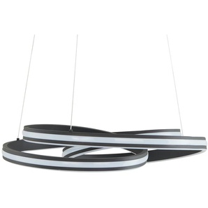 Trio LED-Pendelleuchte  schwarz ´gedreht´   ¦ schwarz ¦ Maße (cm): H: 150  Ø: 60