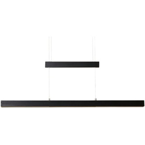 Trio LED-Pendelleuchte, schwarz mit Up & Down Ligh - Materialmix - 150 cm - 150 cm | Möbel Kraft