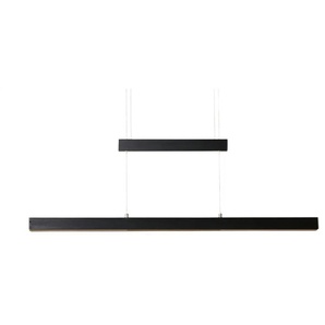 Trio LED-Pendelleuchte schwarz mit Up & Down Ligh - Materialmix - 150 cm - 150 cm | Möbel Kraft