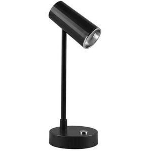 Trio LED-Tischleuchte - schwarz - Materialmix - 10 cm - 28 cm - 10 cm | Möbel Kraft