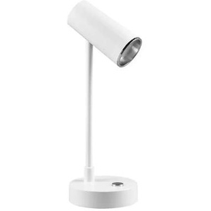 Trio LED-Tischleuchte - weiß - Materialmix - 10 cm - 28 cm - 10 cm | Möbel Kraft