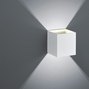 Trio LED-Wandleuchte, ´Kubus` weiß matt - weiß - Materialmix - 10 cm - 10 cm | Möbel Kraft