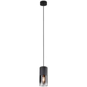 Trio Leuchten Hängeleuchte Robin, Schwarz, Metall, Glas, 23-150 cm, beliebig kürzbar, Lampen & Leuchten, Innenbeleuchtung, Hängelampen