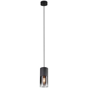 Trio Leuchten Hängeleuchte Robin, Schwarz, Metall, Glas, 23-150 cm, beliebig kürzbar, Lampen & Leuchten, Innenbeleuchtung, Hängelampen, Esstischlampen