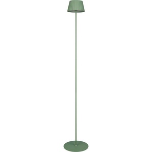 Reality Leuchten LED Außen-Stehlampe SUAREZ, Dimmfunktion, USB-Ladefunktion, LED fest integriert, Warmweiß, Outdoor Akku Stehleuchte 123 cm, Touch-Dimmer, USB-C Anschluss, IP44
