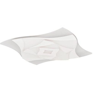 Trio Leuchten Led-Deckenleuchte Akita, Weiß, Kunststoff, Metall, 48x5.5x48 cm, Lampen & Leuchten, Innenbeleuchtung, Leuchten nach Räumen,