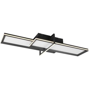 Trio Leuchten Led-Deckenleuchte, Anthrazit, Weiß, Metall, Kunststoff, F, 101x12.5x38 cm, getrennt schaltbar, Lampen & Leuchten, Innenbeleuchtung, Deckenleuchten