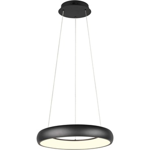 TRIO Leuchten LED Pendelleuchte CARDONA, LED Ring Hängeleuchte, 3300 Lumen 29W, Lichtfarbe einstellbar, Dimmfunktion, LED fest integriert, warmweiß - kaltweiß, 2300/3000/4000K warmweiß bis kaltweiß, 3 Stufen dimmbar Höhe 150cm Ø46