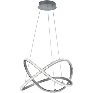 Reality Leuchten LED Pendelleuchte KATHARINA, Dimmfunktion, mehrere Helligkeitsstufen, LED fest integriert, Warmweiß, Hängeleuchte, RGBW, dimmbar