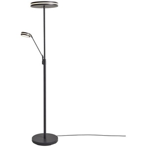 Trio Leuchten Led-Stehleuchte Franklin, Anthrazit, Metall, F,F, 181 cm, Lesearm, 3 Helligkeitsstufen, getrennt schaltbar, Lampen & Leuchten, Innenbeleuchtung, Stehlampen, Stehlampen Mit Leselampe
