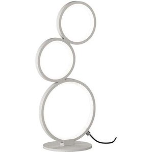 Trio Leuchten Led-Tischleuchte Rondo, Weiß, Metall, 15x45 cm, Schnurschalter, Lampen & Leuchten, Innenbeleuchtung, Tischlampen