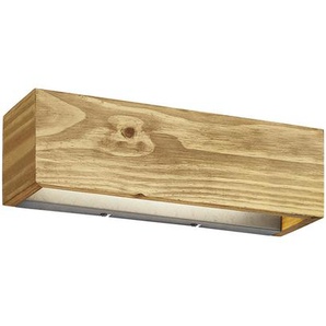 Trio Leuchten Led-Wandleuchte, Holz, Pinie, F, 37x11 cm, 3 Helligkeitsstufen, 4-fach schaltbar, Lampen & Leuchten, Innenbeleuchtung, Wandleuchten