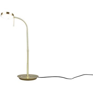 Trio Leuchten Schreibtischleuchte, Messing, Metall, Kunststoff, 19x57 cm, 4-fach schaltbar, Flexarm, Lampen & Leuchten, Innenbeleuchtung, Tischlampen, Schreibtischlampen