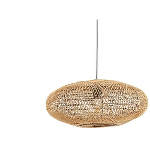 Trio Pendelleuchte 1-flammig mit Sisal Schirm - holzfarben - Materialmix - 150 cm - 52.0 | Möbel Kraft