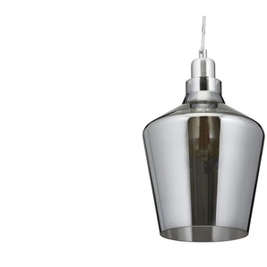 Trio Pendelleuchte 1-flammig Rauchglas - silber - Materialmix - 130 cm - 20.0 | Möbel Kraft