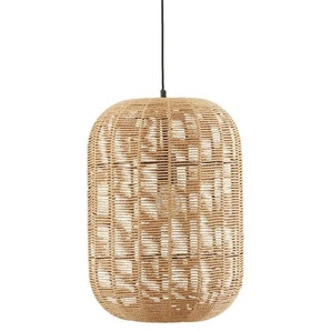 Trio Pendelleuchte  1-flammig  Sisal braun `groß ´   ¦ braun ¦ Maße (cm): H: 150  Ø: 35